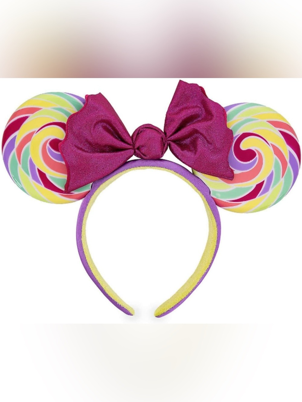 NEW Disney Minnie Mouse Lollipop Swirl Candy Ears